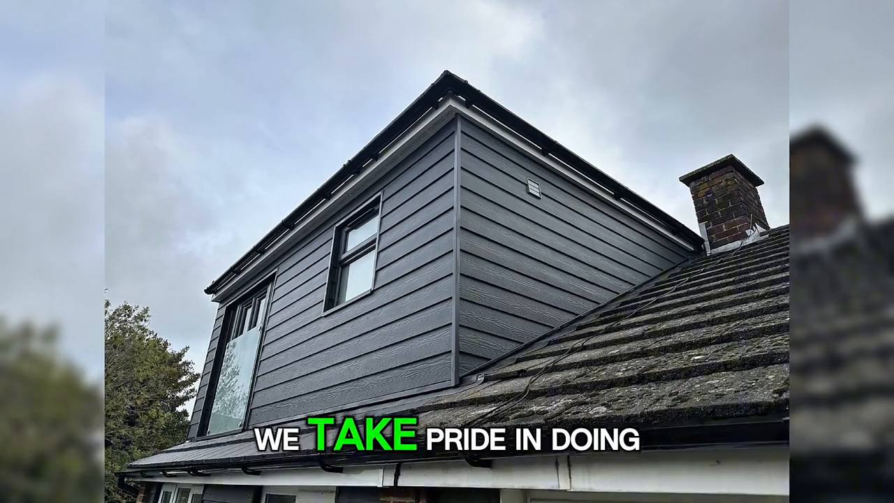 Still from the Swanbourne Construction film, showing finished work around Bognor Regis and Chichester