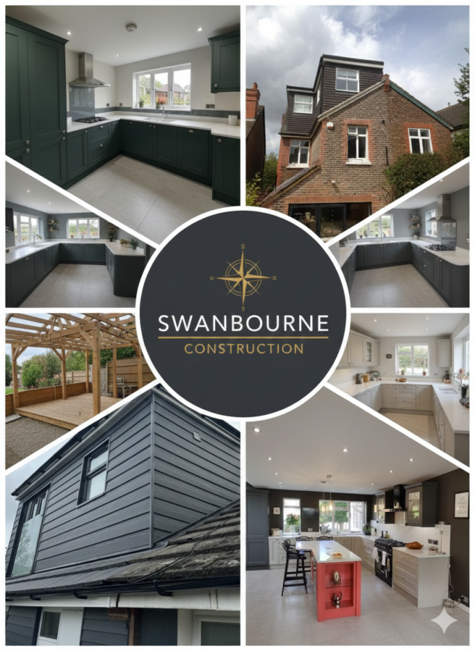 Swanbourne construction collage